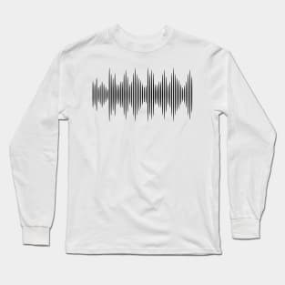 Personalised Soundwave T-Shirt Horizontal or Circle Design Various Sizes & Colours Long Sleeve T-Shirt